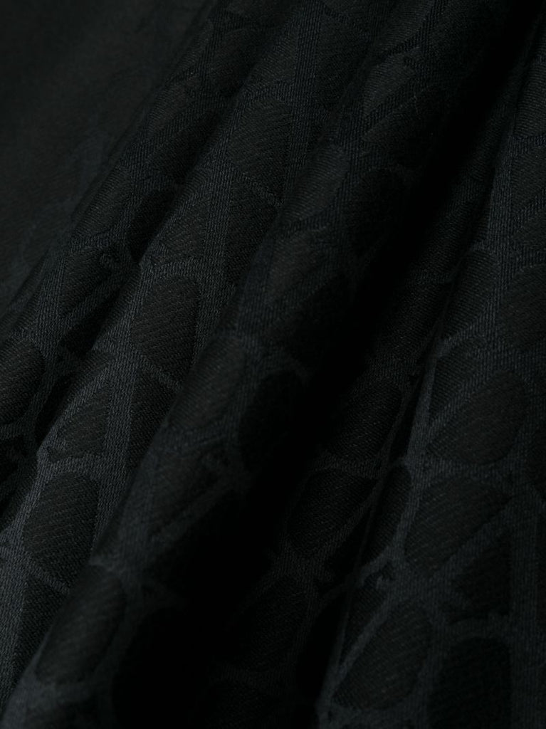 Black Signature Vlogo-print Scarf
