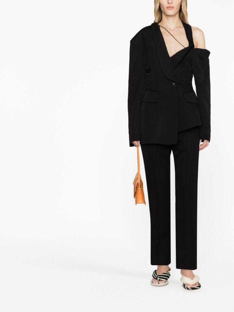 Black La Veste Baska Asymmetric Suit Jacket