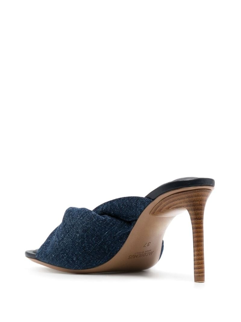 Blue Les Mules Bagnu 80 Denim Mules