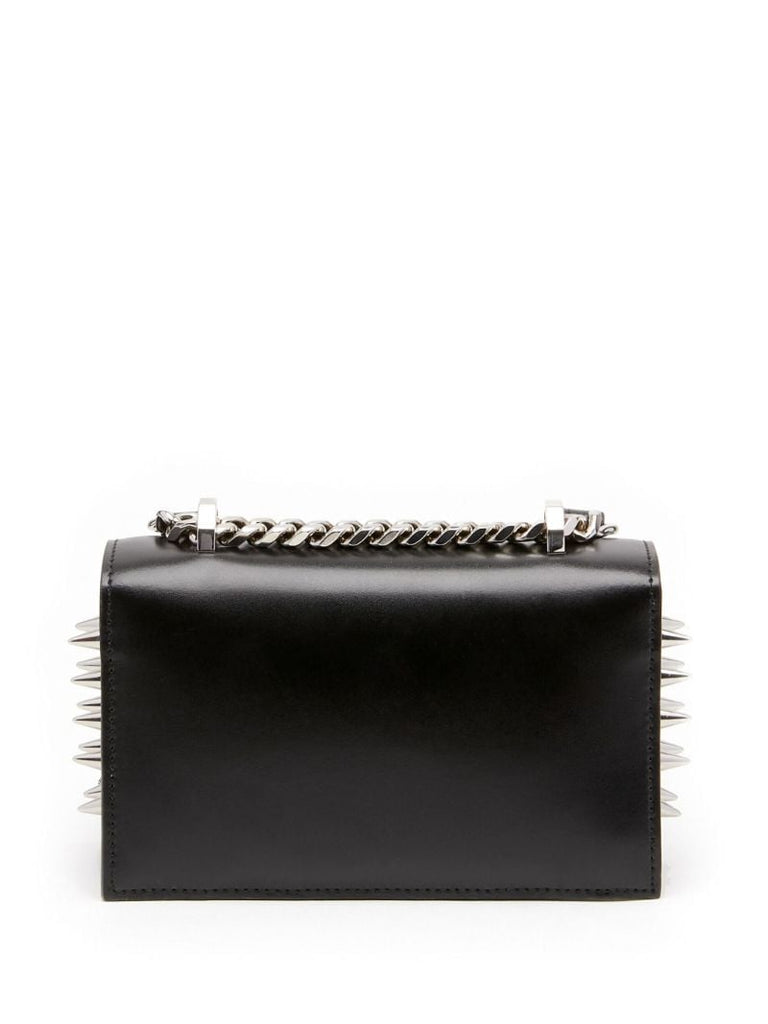 Black the Biker Mini Jewelled Crossbody Bag