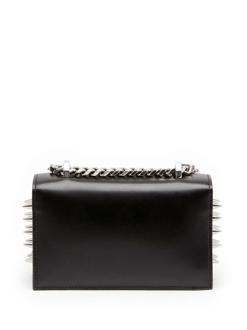Black the Biker Mini Jewelled Crossbody Bag