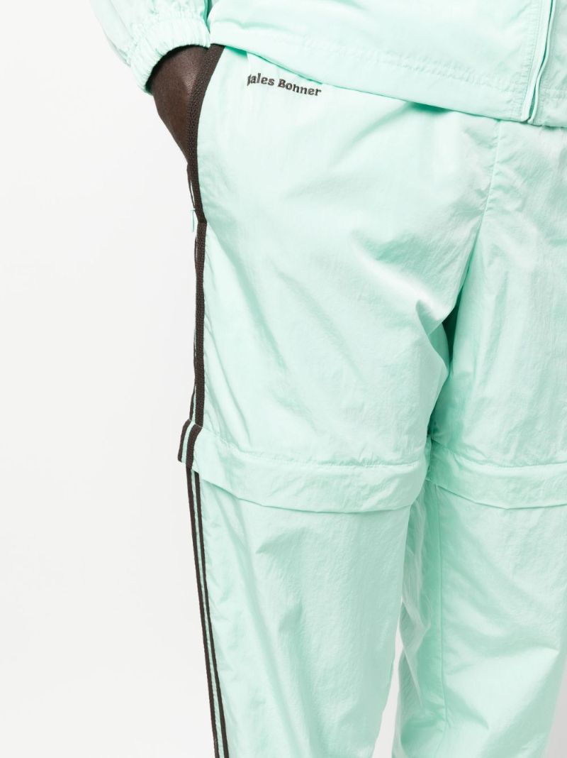 X Wales Bonner Green Logo Embroidered Track Pants
