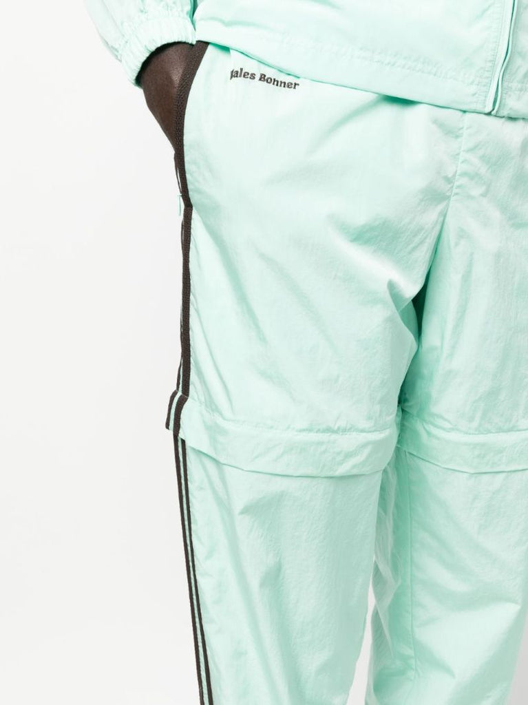 X Wales Bonner Green Logo Embroidered Track Pants