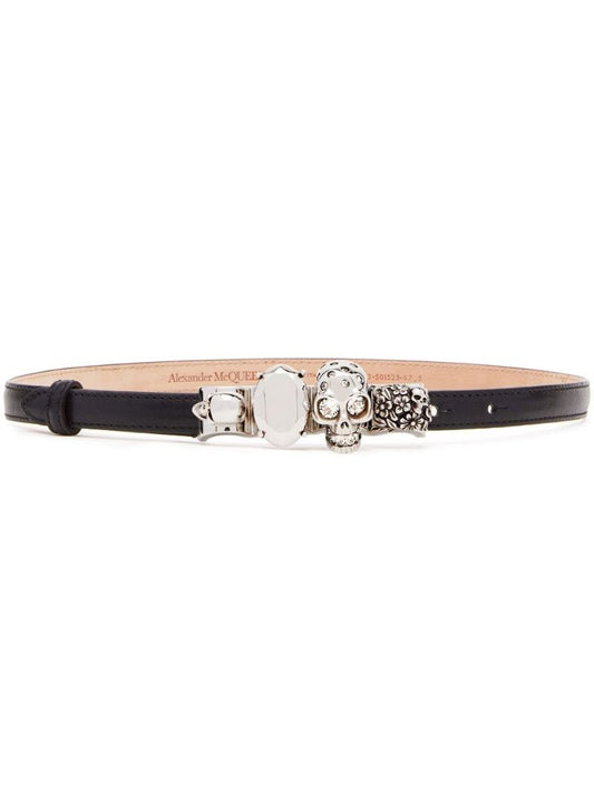 Black the Knuckle Leather Belt