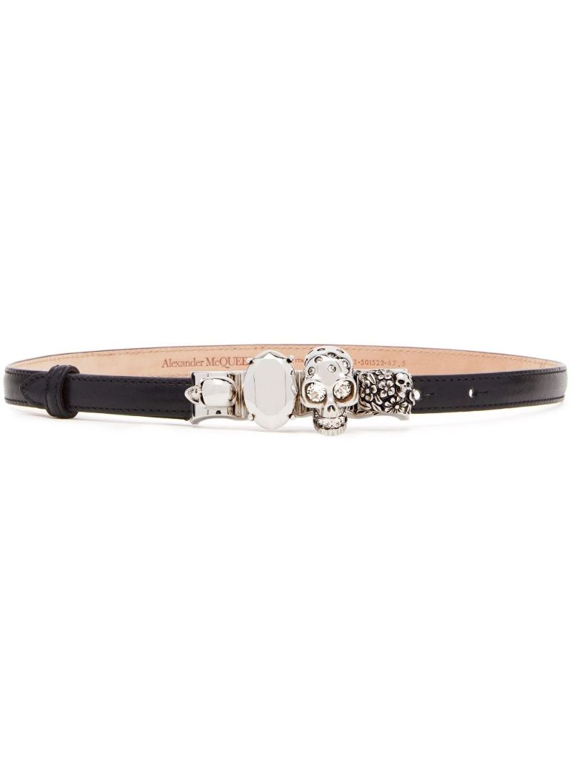 Black the Knuckle Leather Belt