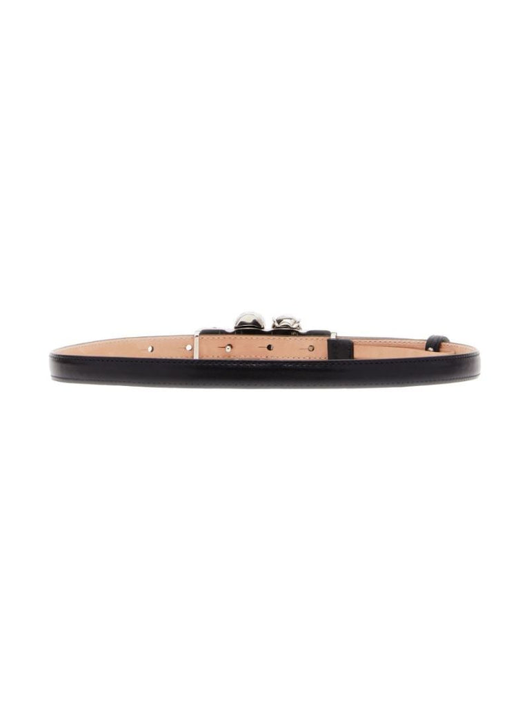 Black the Knuckle Leather Belt