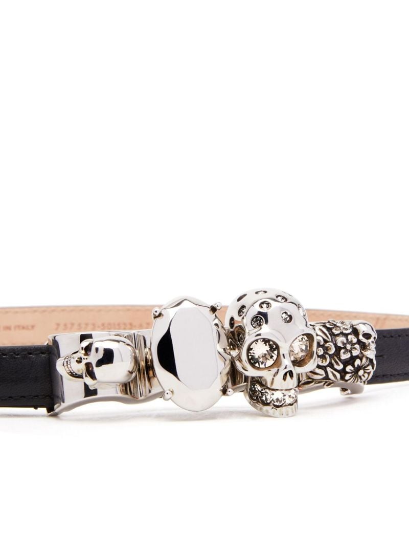 Black the Knuckle Leather Belt