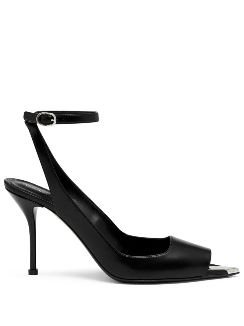 Black Open Toe Pumps