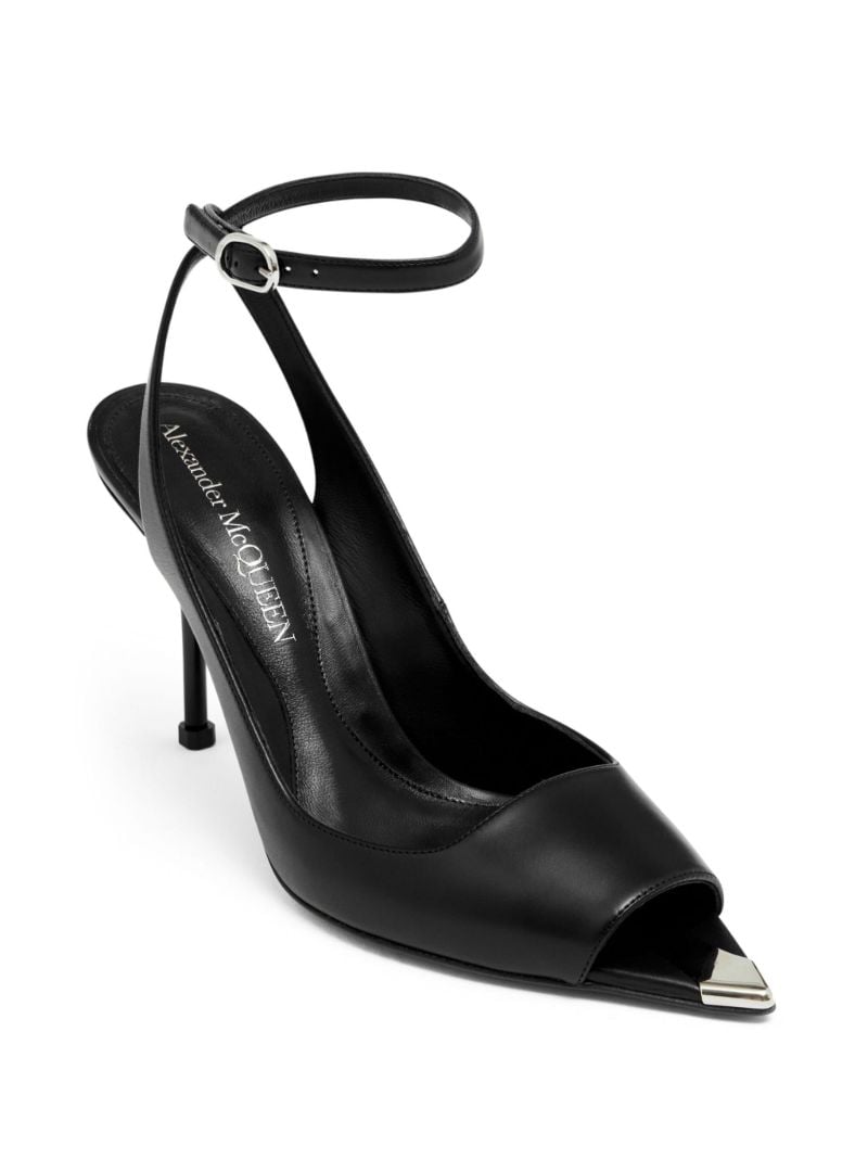 Black Open Toe Pumps