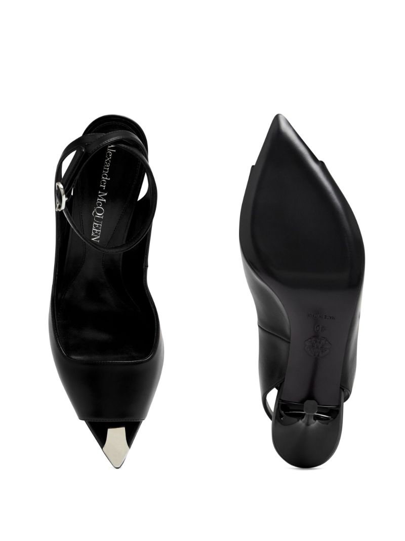 Black Open Toe Pumps