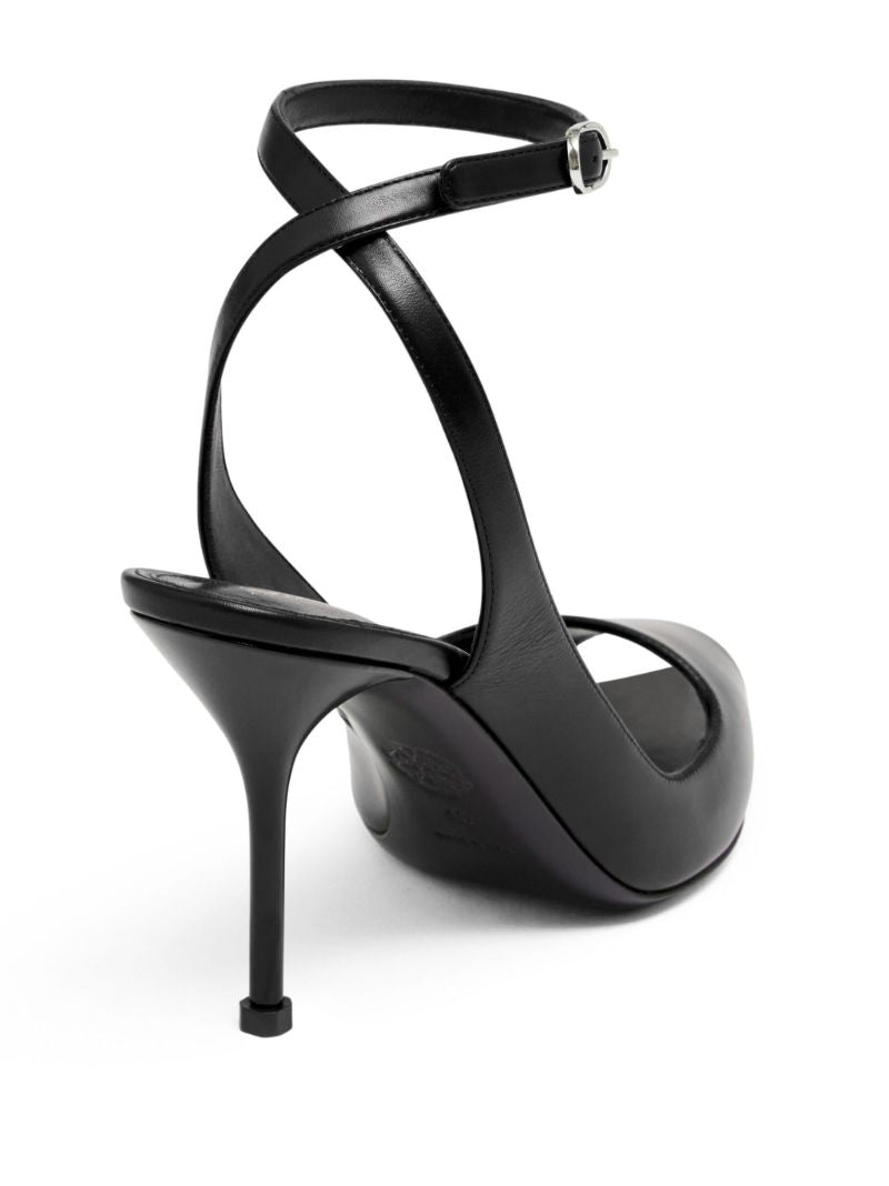 Black Open Toe Pumps