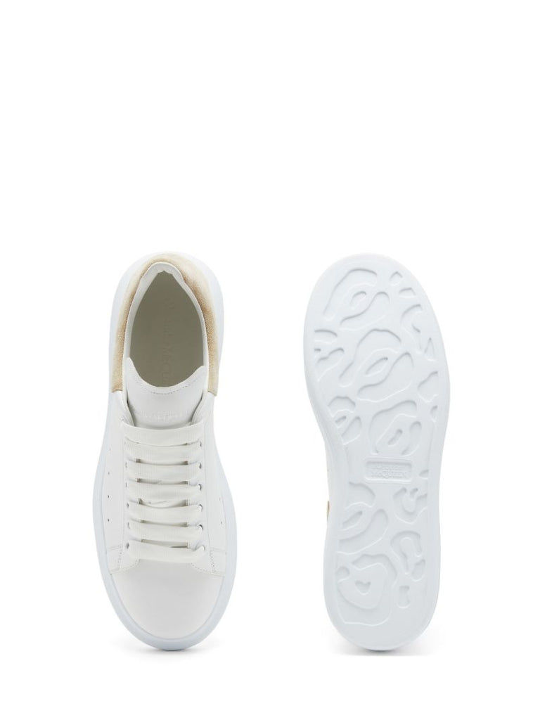 White Oversized Leather Sneakers