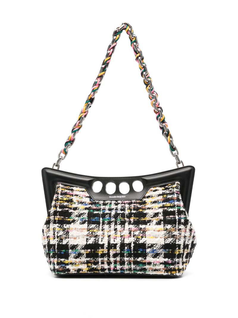 Black Tweed Tote Bag