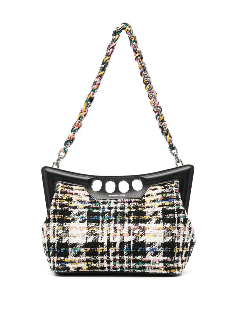 Black Tweed Tote Bag