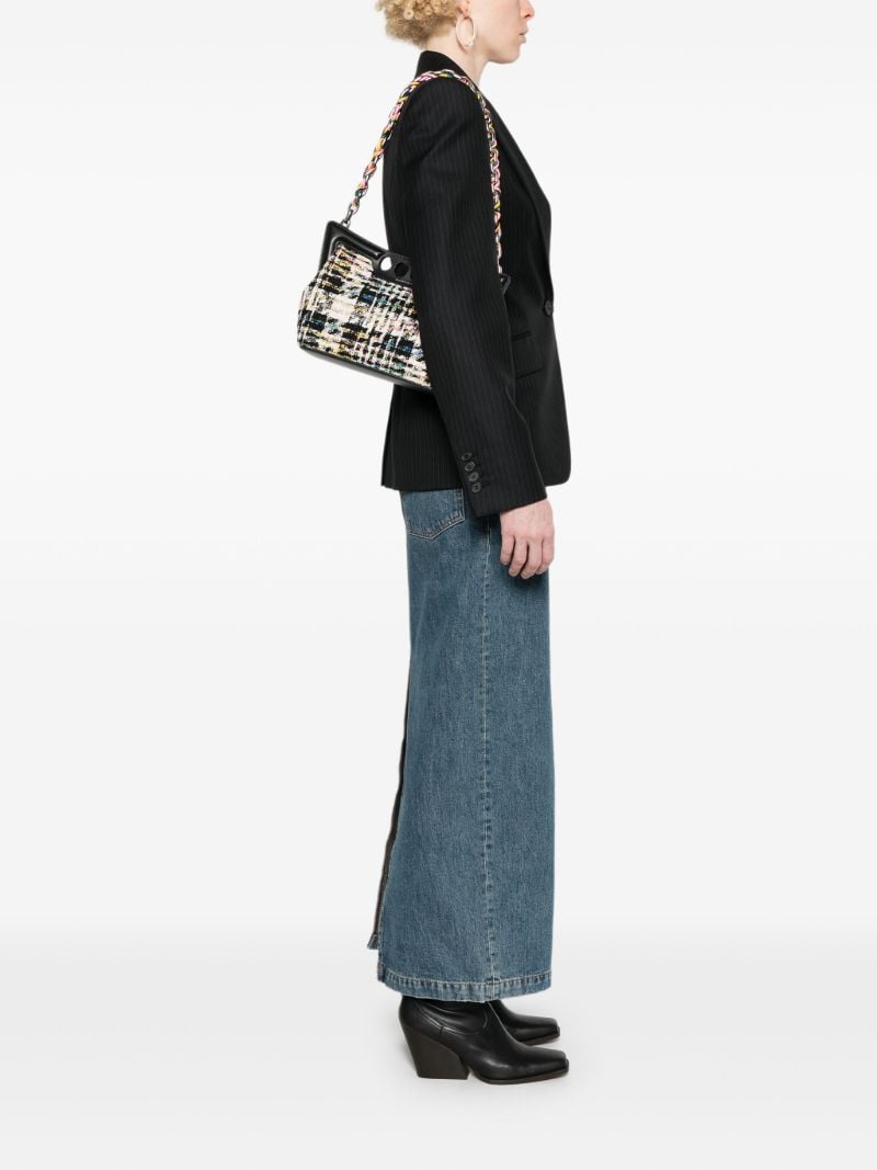 Black Tweed Tote Bag