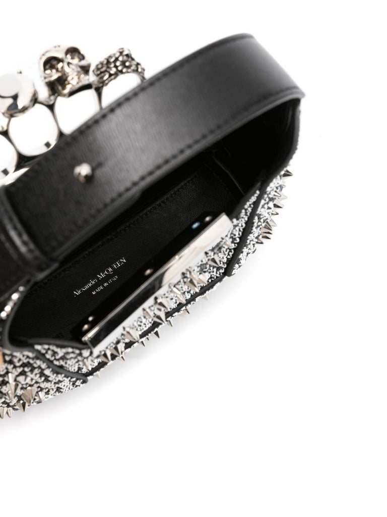 Black the Jewelled Hobo Mini Bag