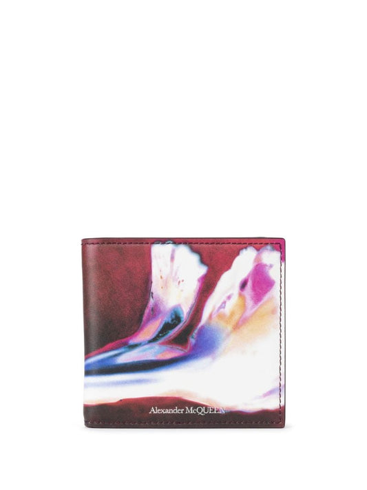 Multicolour Solarised Flower Bi-fold Wallet