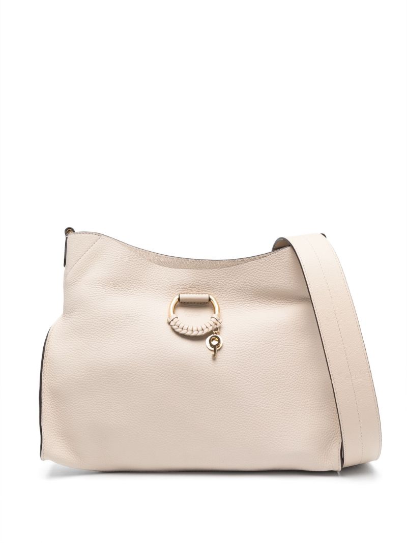Neutral Joan Leather Shoulder Bag