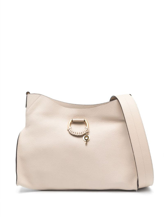 Neutral Joan Leather Shoulder Bag