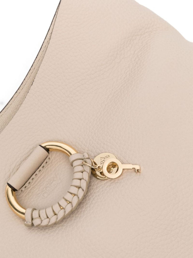 Neutral Joan Leather Shoulder Bag