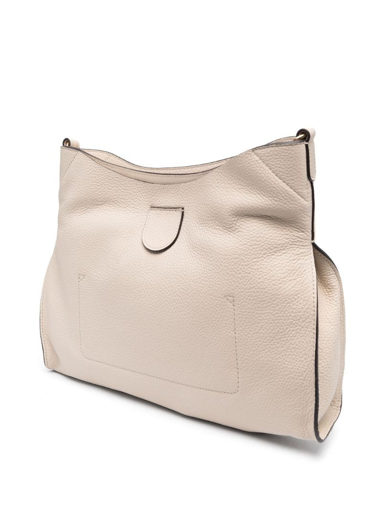 Neutral Joan Leather Shoulder Bag