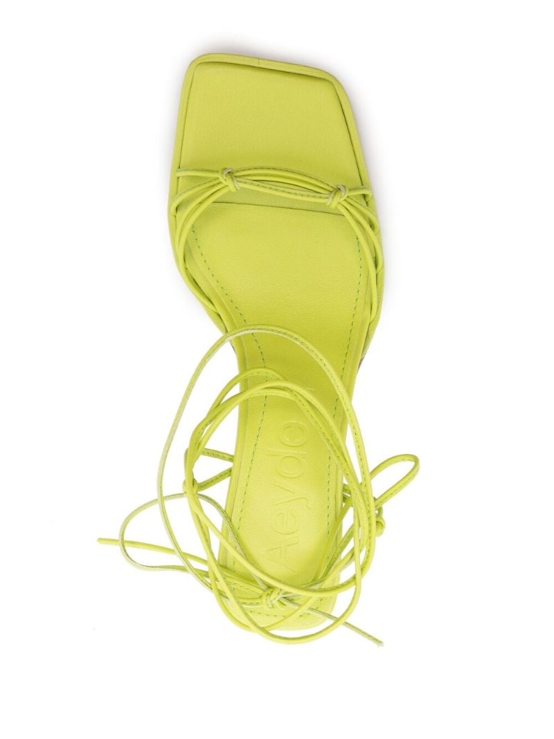 Green Roda 65 Leather Sandals