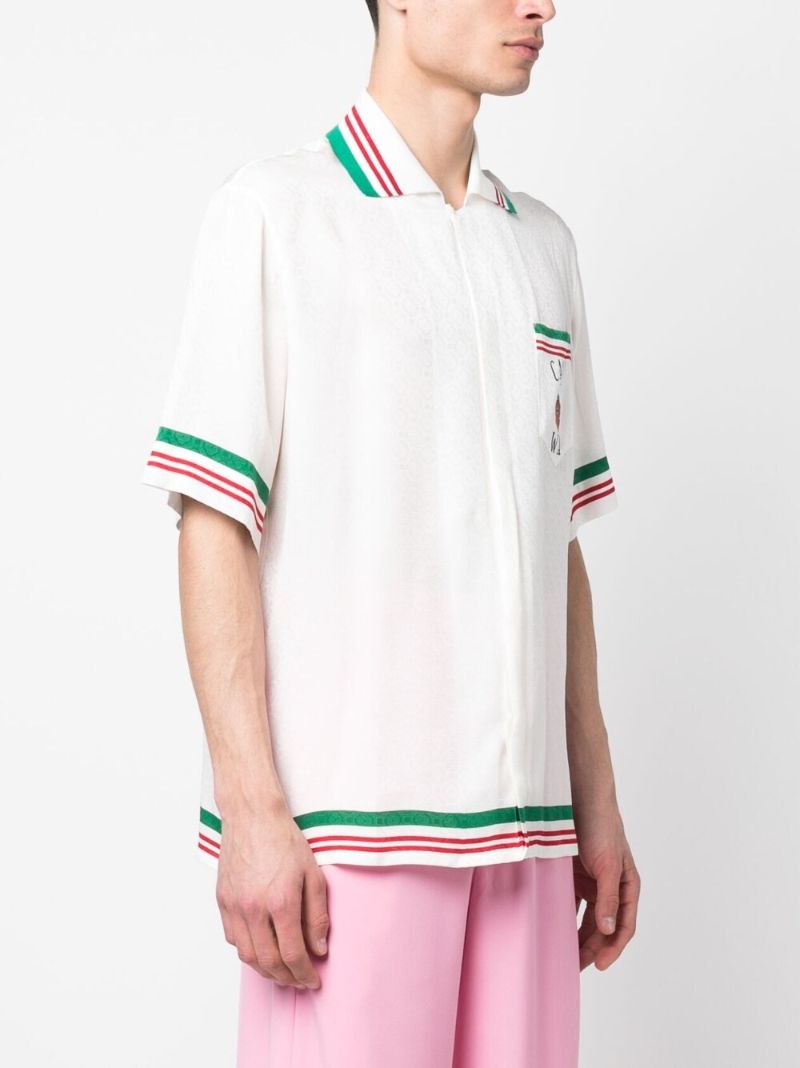 White Casa Way Silk Shirt