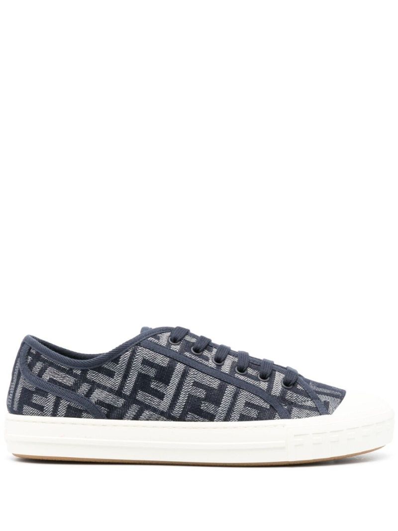 Blue Monogram Canvas Sneakers