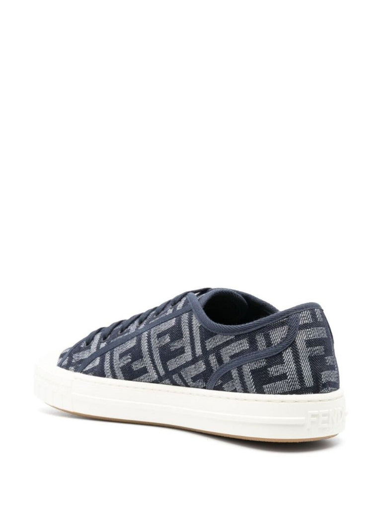 Blue Monogram Canvas Sneakers