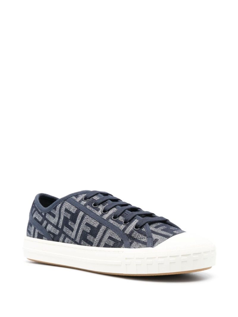 Blue Monogram Canvas Sneakers