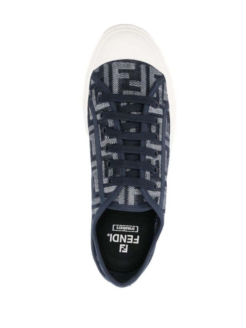 Blue Monogram Canvas Sneakers
