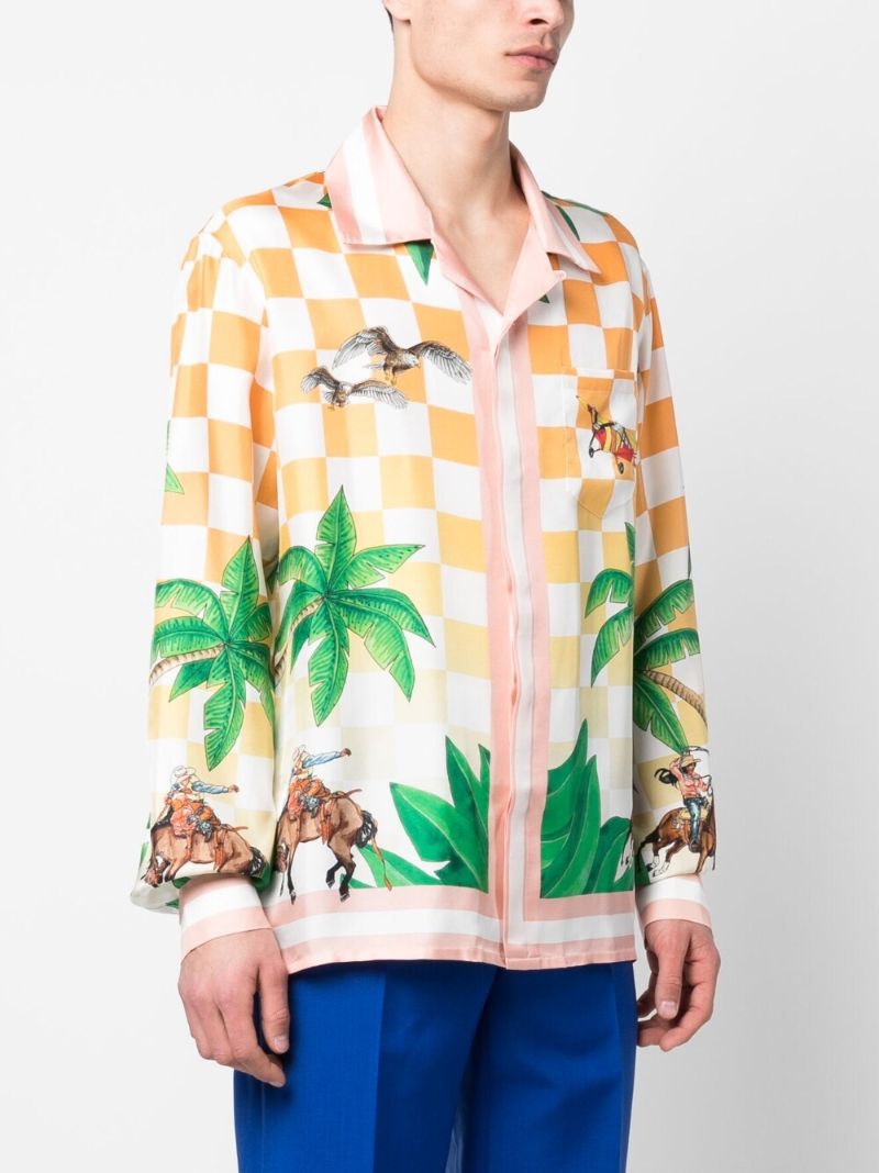 Orange Tennis Club Prive Silk Shirt