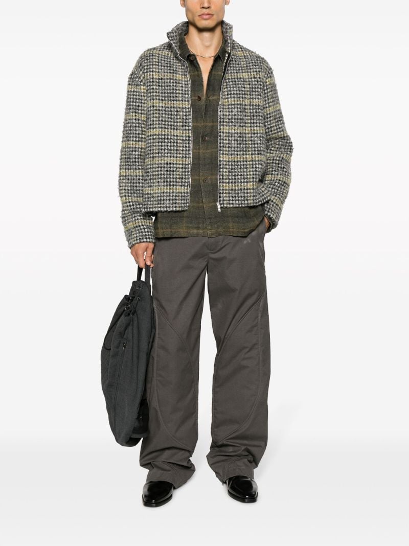 Green Box Checked Linen Shirt
