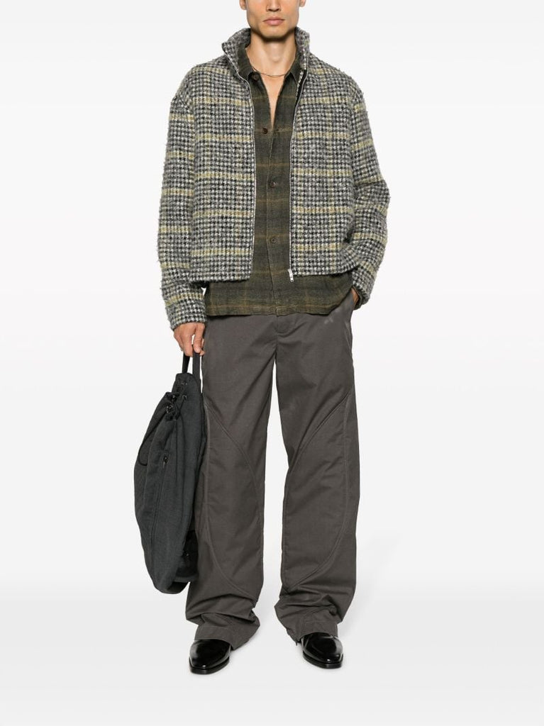 Green Box Checked Linen Shirt