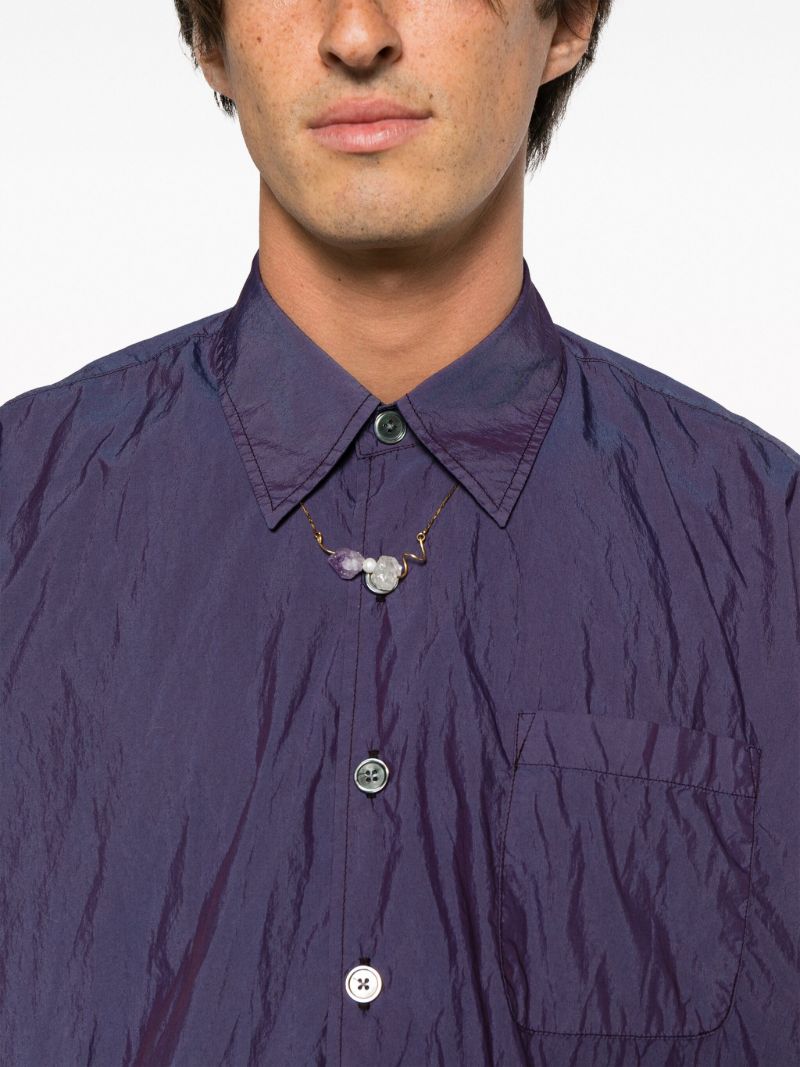 Purple Borrowed Solaro-effect Shirt