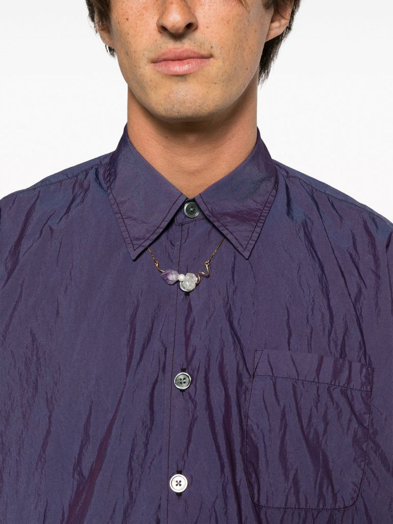 Purple Borrowed Solaro-effect Shirt