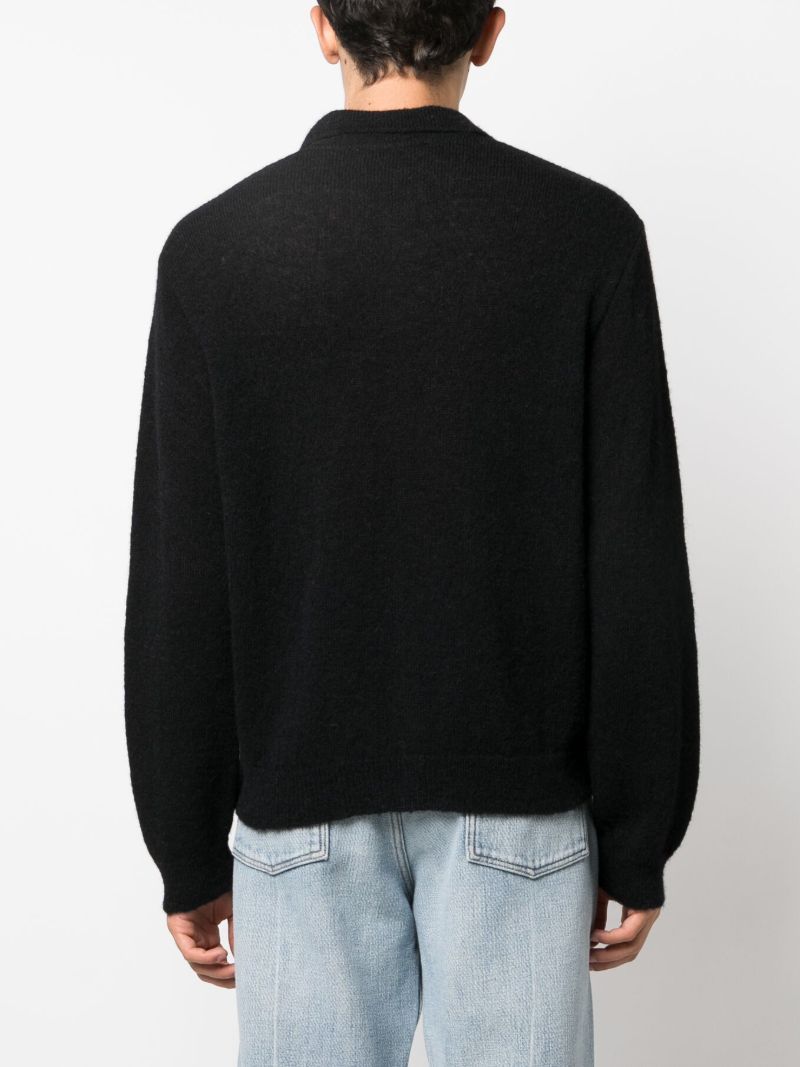 Black Button-up Cardigan