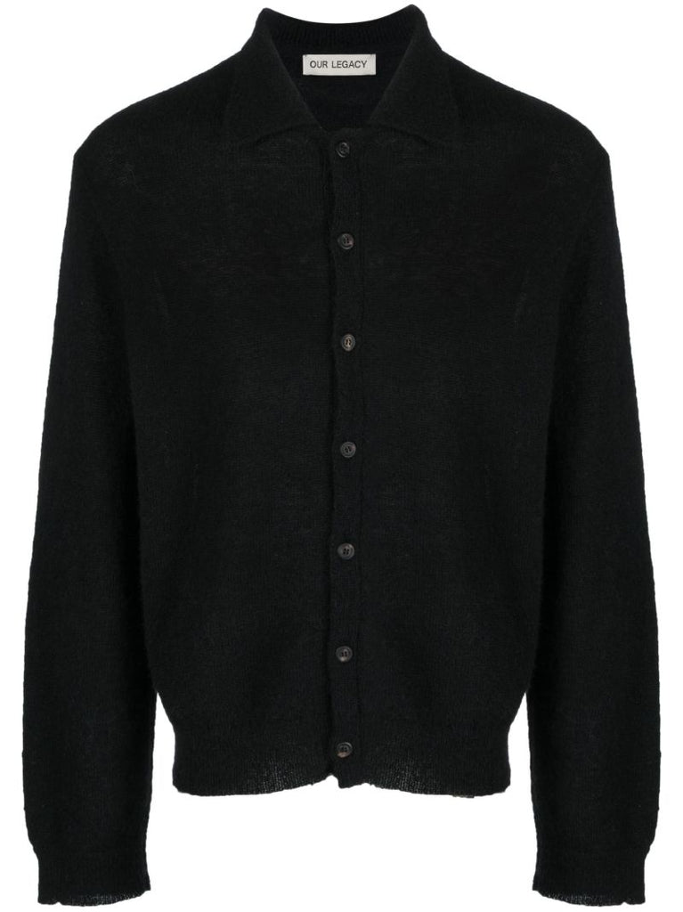 Black Button-up Cardigan