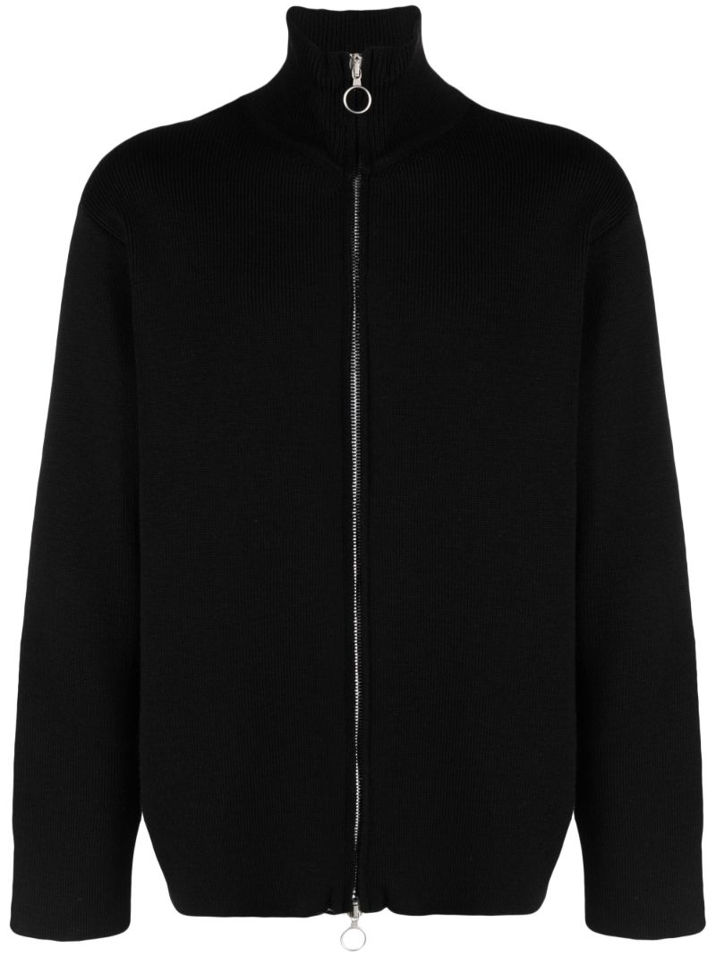 Black Funichain Merino Cardigan