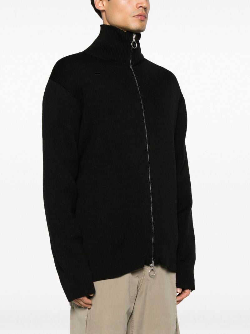 Black Funichain Merino Cardigan
