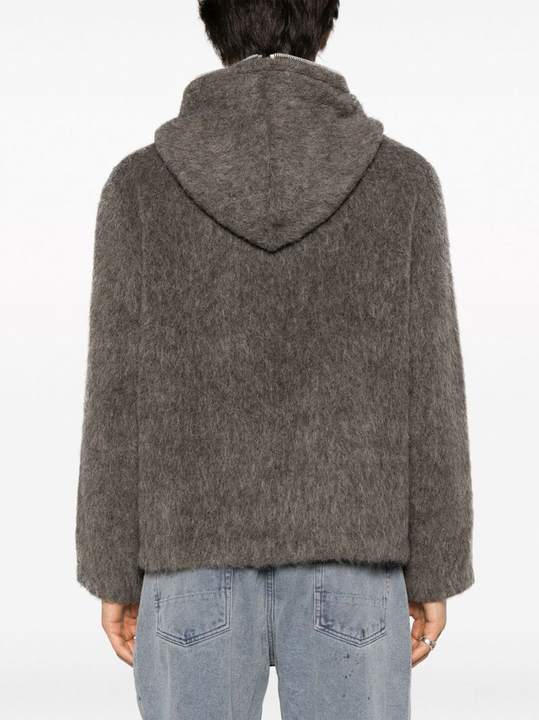 Grey Mole Hooded Zip-up Jacket