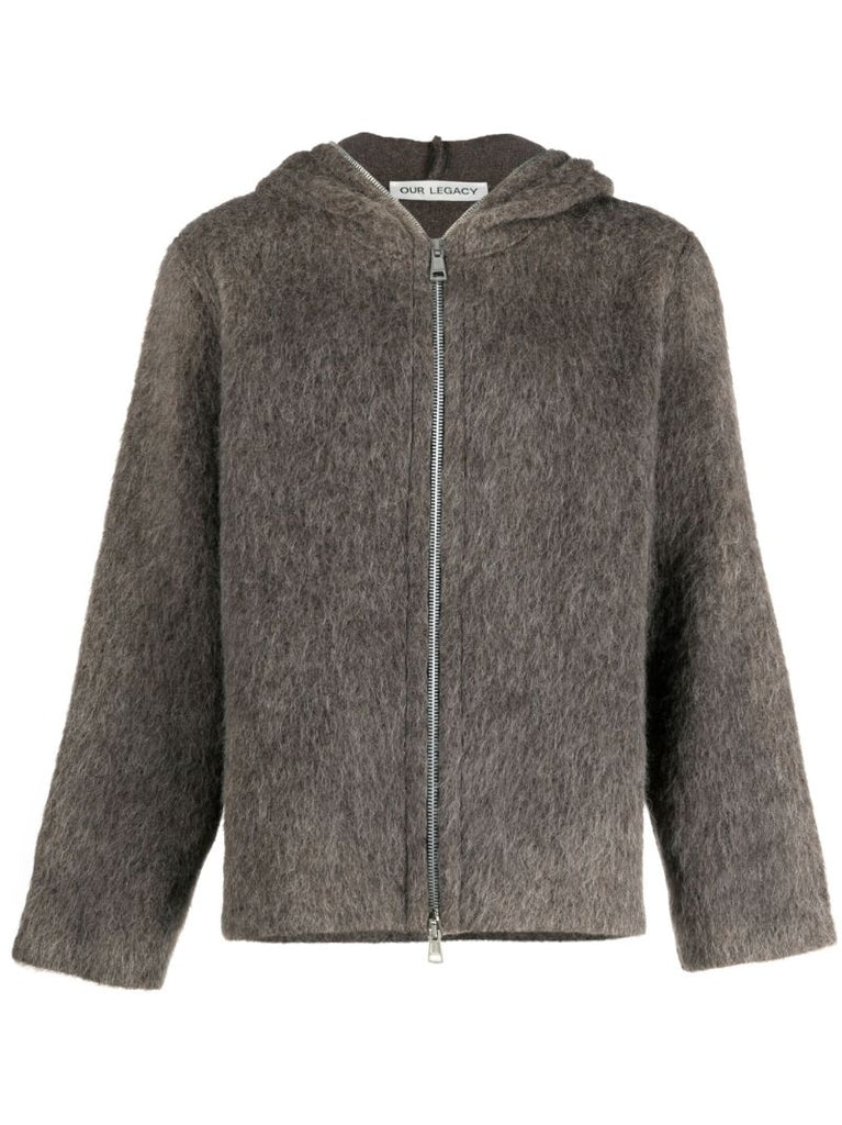 Grey Mole Hooded Zip-up Jacket