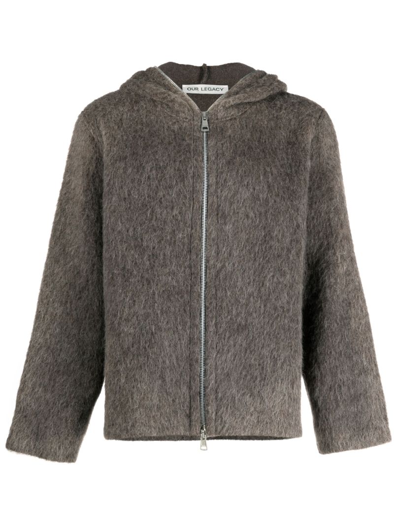 Grey Mole Hooded Zip-up Jacket