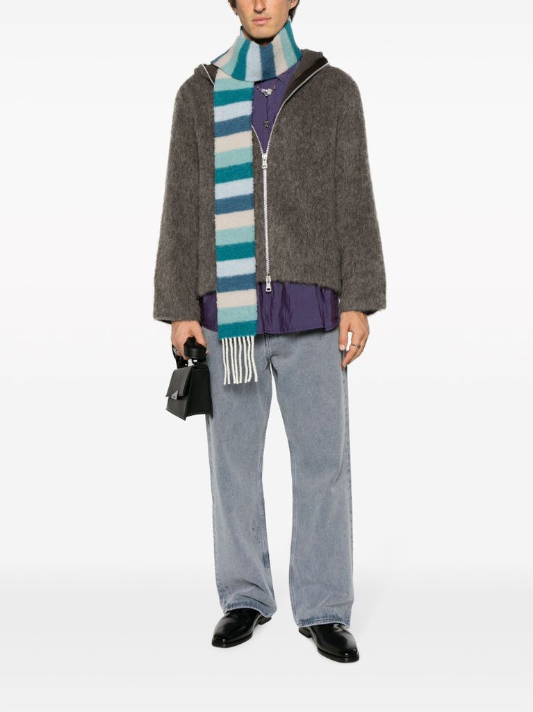 Grey Mole Hooded Zip-up Jacket