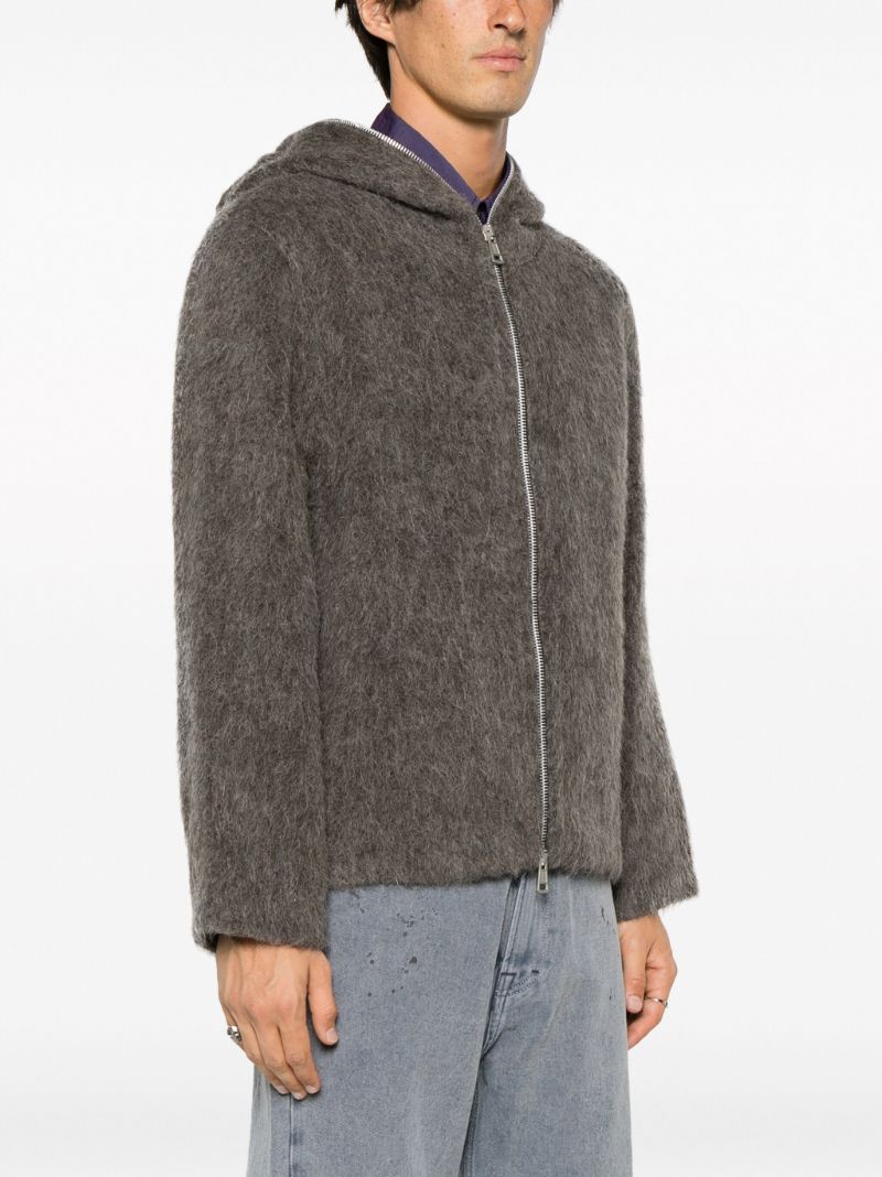 Grey Mole Hooded Zip-up Jacket