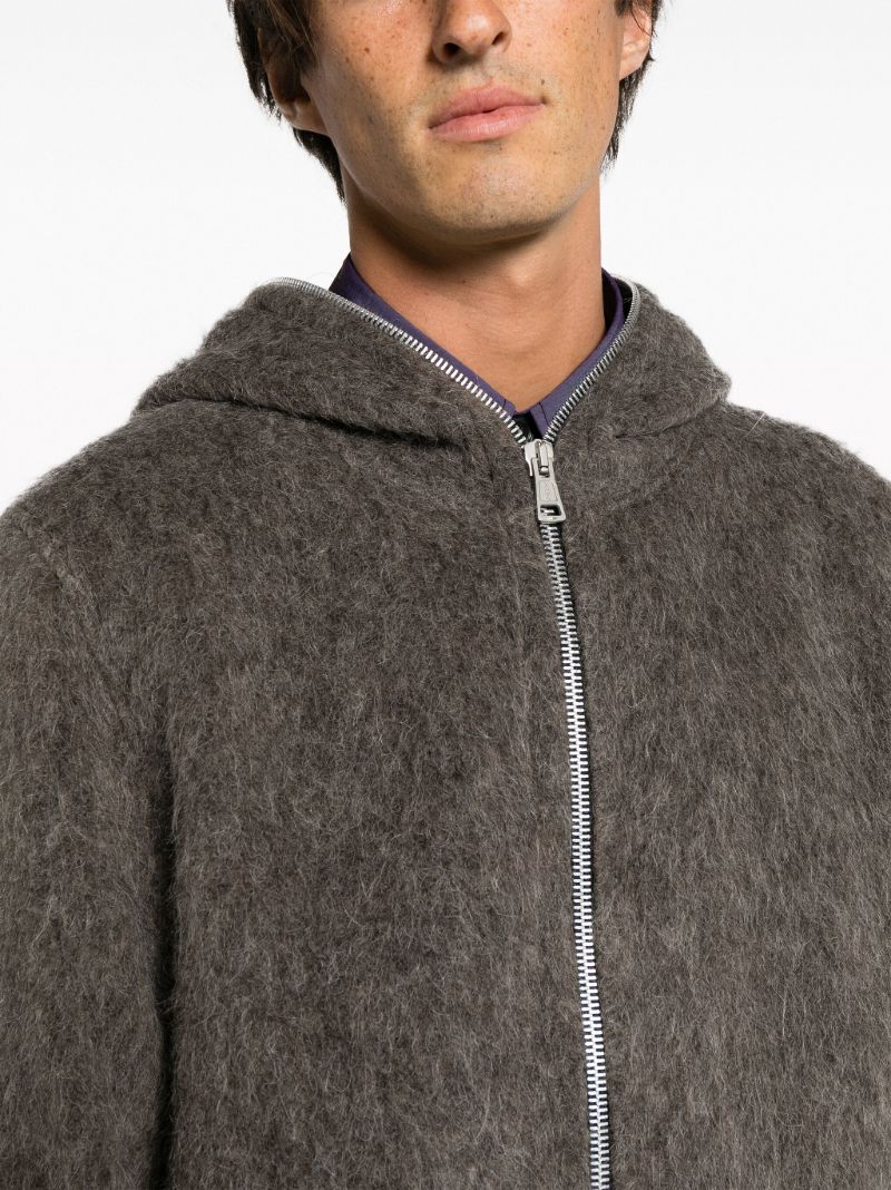 Grey Mole Hooded Zip-up Jacket