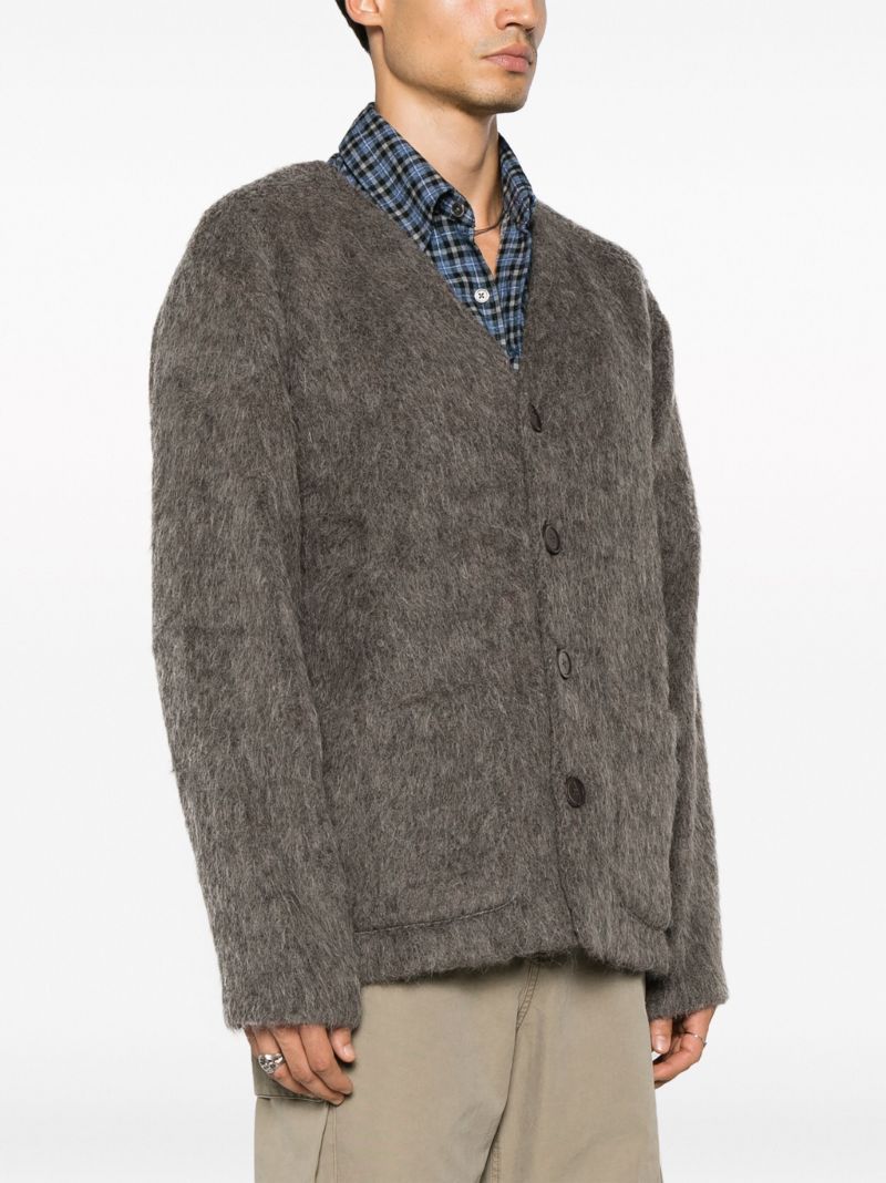 Grey Brushed Cardigan