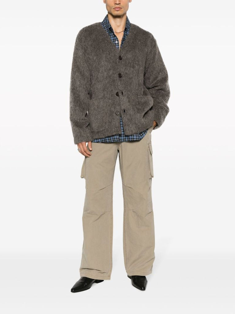 Grey Brushed Cardigan