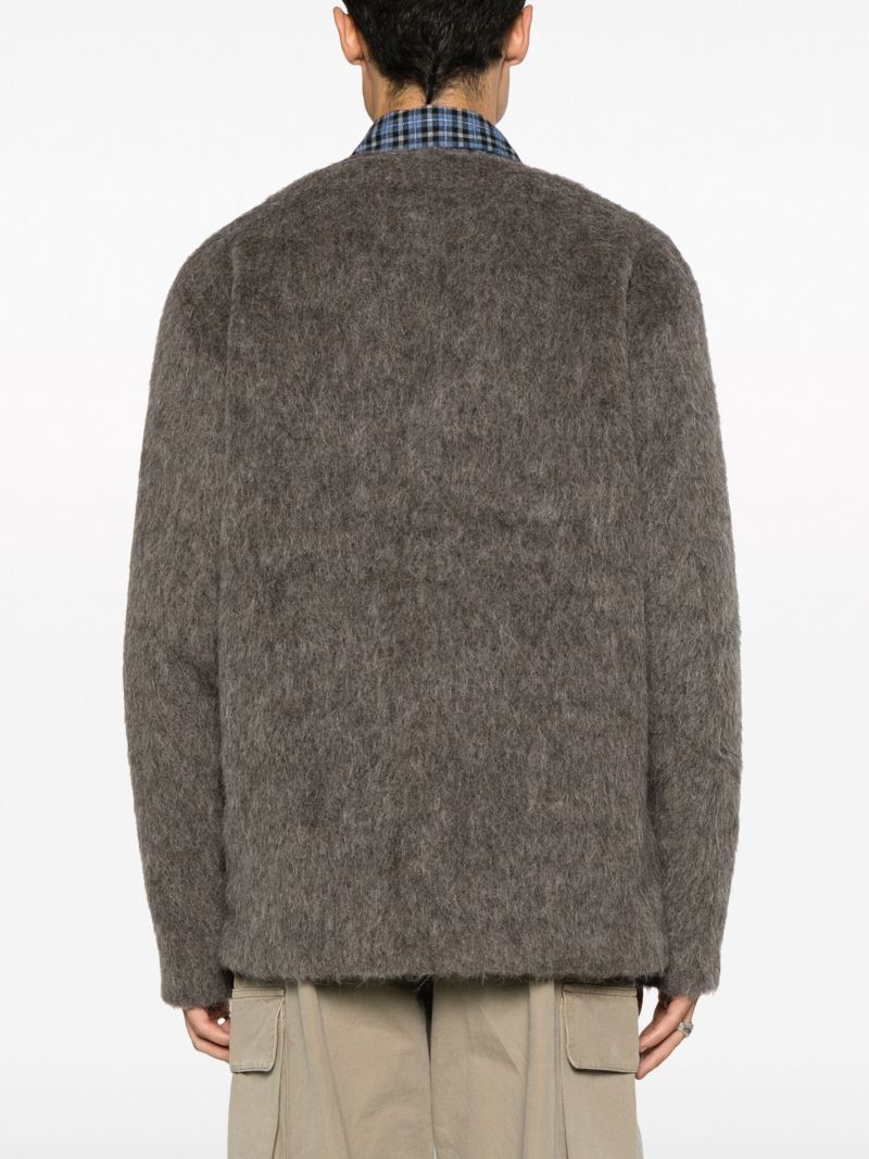 Grey Brushed Cardigan