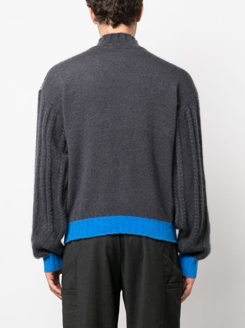 Grey Mariann Mohair-blend Sweater